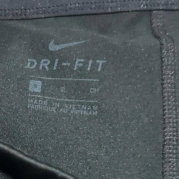 Nike Dri-Fit Women's Black Pro Training Leggings Size Small - Picture 5 of 5